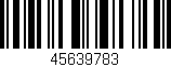 Código de barras (EAN, GTIN, SKU, ISBN): '45639783'
