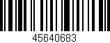 Código de barras (EAN, GTIN, SKU, ISBN): '45640683'