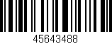 Código de barras (EAN, GTIN, SKU, ISBN): '45643488'