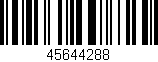 Código de barras (EAN, GTIN, SKU, ISBN): '45644288'