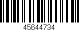 Código de barras (EAN, GTIN, SKU, ISBN): '45644734'