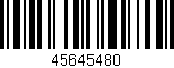 Código de barras (EAN, GTIN, SKU, ISBN): '45645480'