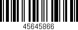 Código de barras (EAN, GTIN, SKU, ISBN): '45645866'