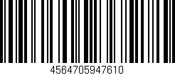 Código de barras (EAN, GTIN, SKU, ISBN): '4564705947610'