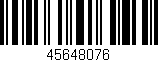 Código de barras (EAN, GTIN, SKU, ISBN): '45648076'