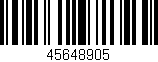 Código de barras (EAN, GTIN, SKU, ISBN): '45648905'