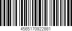 Código de barras (EAN, GTIN, SKU, ISBN): '4565170922881'