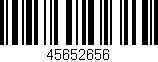 Código de barras (EAN, GTIN, SKU, ISBN): '45652656'