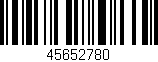Código de barras (EAN, GTIN, SKU, ISBN): '45652780'