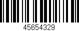 Código de barras (EAN, GTIN, SKU, ISBN): '45654329'