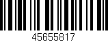 Código de barras (EAN, GTIN, SKU, ISBN): '45655817'