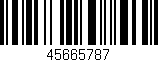 Código de barras (EAN, GTIN, SKU, ISBN): '45665787'