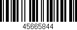 Código de barras (EAN, GTIN, SKU, ISBN): '45665844'