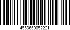 Código de barras (EAN, GTIN, SKU, ISBN): '4566669852221'