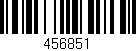 Código de barras (EAN, GTIN, SKU, ISBN): '456851'