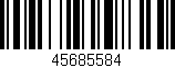 Código de barras (EAN, GTIN, SKU, ISBN): '45685584'