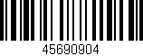 Código de barras (EAN, GTIN, SKU, ISBN): '45690904'