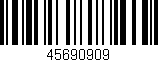 Código de barras (EAN, GTIN, SKU, ISBN): '45690909'