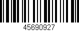 Código de barras (EAN, GTIN, SKU, ISBN): '45690927'