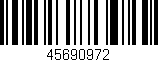 Código de barras (EAN, GTIN, SKU, ISBN): '45690972'