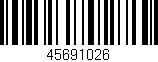 Código de barras (EAN, GTIN, SKU, ISBN): '45691026'