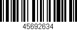 Código de barras (EAN, GTIN, SKU, ISBN): '45692634'