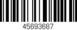 Código de barras (EAN, GTIN, SKU, ISBN): '45693687'