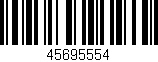 Código de barras (EAN, GTIN, SKU, ISBN): '45695554'