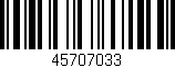 Código de barras (EAN, GTIN, SKU, ISBN): '45707033'