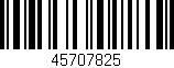 Código de barras (EAN, GTIN, SKU, ISBN): '45707825'