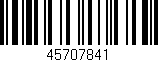 Código de barras (EAN, GTIN, SKU, ISBN): '45707841'