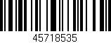Código de barras (EAN, GTIN, SKU, ISBN): '45718535'