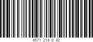 Código de barras (EAN, GTIN, SKU, ISBN): '4571_214_0_42'
