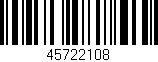 Código de barras (EAN, GTIN, SKU, ISBN): '45722108'