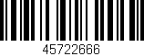 Código de barras (EAN, GTIN, SKU, ISBN): '45722666'