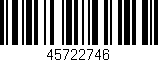 Código de barras (EAN, GTIN, SKU, ISBN): '45722746'