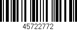 Código de barras (EAN, GTIN, SKU, ISBN): '45722772'