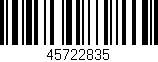 Código de barras (EAN, GTIN, SKU, ISBN): '45722835'