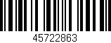 Código de barras (EAN, GTIN, SKU, ISBN): '45722863'