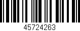 Código de barras (EAN, GTIN, SKU, ISBN): '45724263'