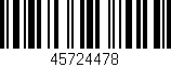 Código de barras (EAN, GTIN, SKU, ISBN): '45724478'