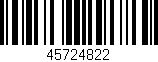 Código de barras (EAN, GTIN, SKU, ISBN): '45724822'