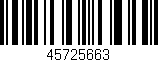 Código de barras (EAN, GTIN, SKU, ISBN): '45725663'