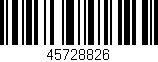 Código de barras (EAN, GTIN, SKU, ISBN): '45728826'