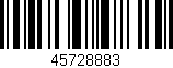 Código de barras (EAN, GTIN, SKU, ISBN): '45728883'
