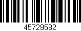 Código de barras (EAN, GTIN, SKU, ISBN): '45729582'