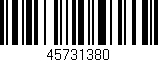 Código de barras (EAN, GTIN, SKU, ISBN): '45731380'