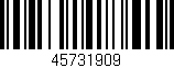 Código de barras (EAN, GTIN, SKU, ISBN): '45731909'