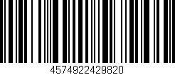 Código de barras (EAN, GTIN, SKU, ISBN): '4574922429820'
