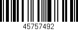 Código de barras (EAN, GTIN, SKU, ISBN): '45757492'